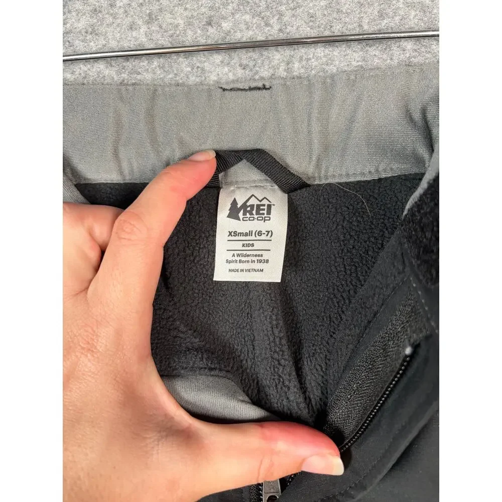 REI Co-op Unisex Kids Timber Mountain Snow Ski Pants Black XS 6-7 Cargo